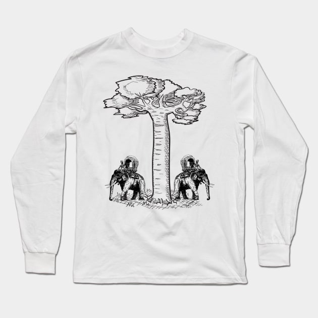 african heritage tshirt Long Sleeve T-Shirt by rayanammmar